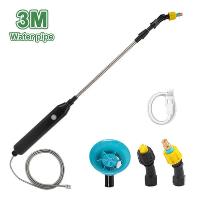 Electric Plant Sprayer with 3 Nozzles Telescopic Wand Watering Garden Plant Mister Sprayer Yard Lawn Weeds Plants Irrigation