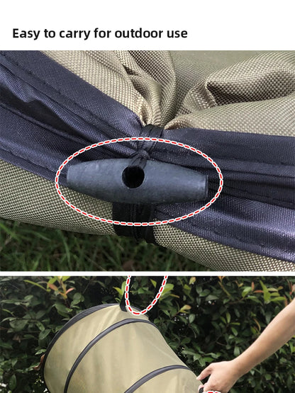 Garbage Storage Trash Bag Portable Collapsible Pop Up Garden Leaf Trash Can Flowers And For Garden Camping Grass Bin