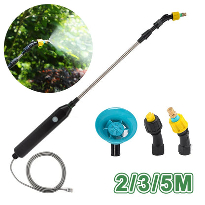 Electric Plant Sprayer with 3 Nozzles Telescopic Wand Watering Garden Plant Mister Sprayer Yard Lawn Weeds Plants Irrigation